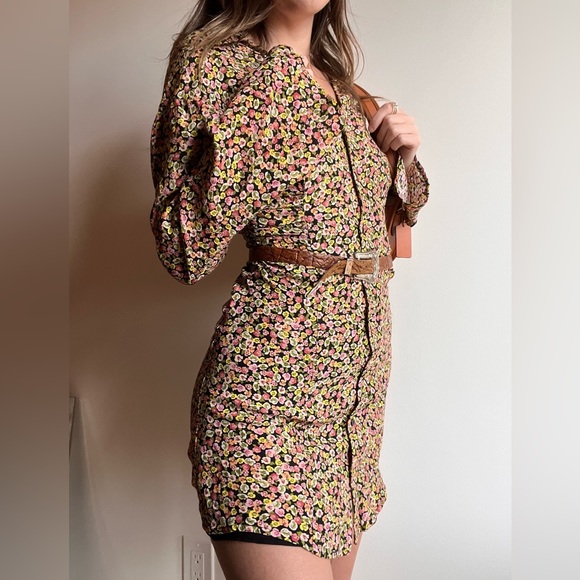 Zara 70s-inspired dress (XS) - Picture 2 of 4